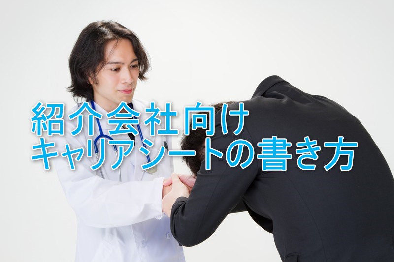 薬剤師紹介会社向けキャリアシートの書き